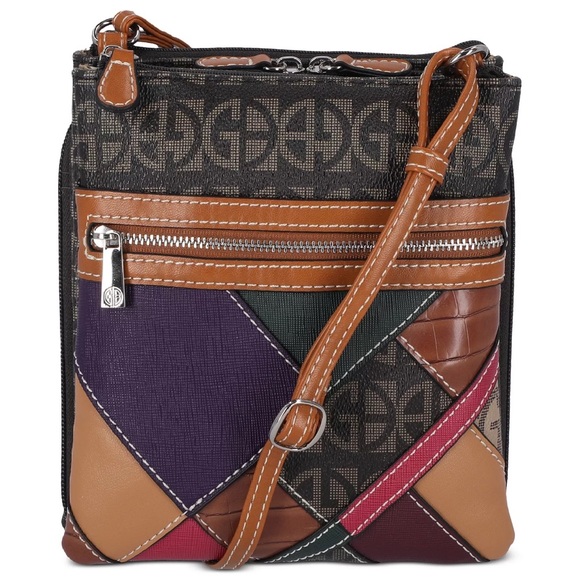 Giani Bernini Handbags - Giani Bernini Dasher Plaid Patchwork Crossbody